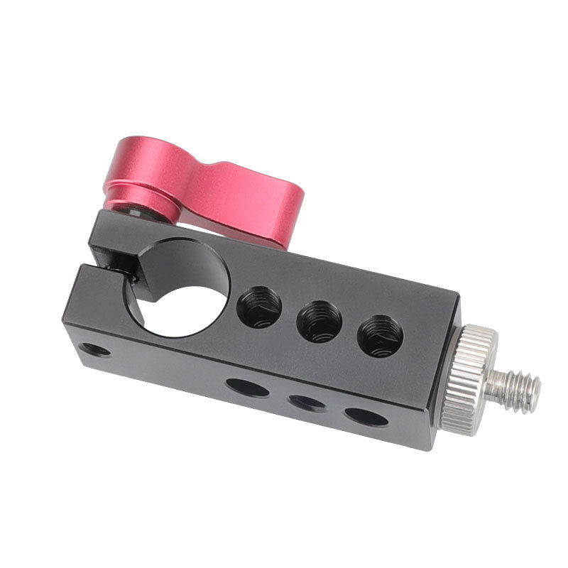 CAMVATE 1/4" Thread Mount to 15mm Single Rod Clamp fr Video Camcorder SLR Camera Monitor