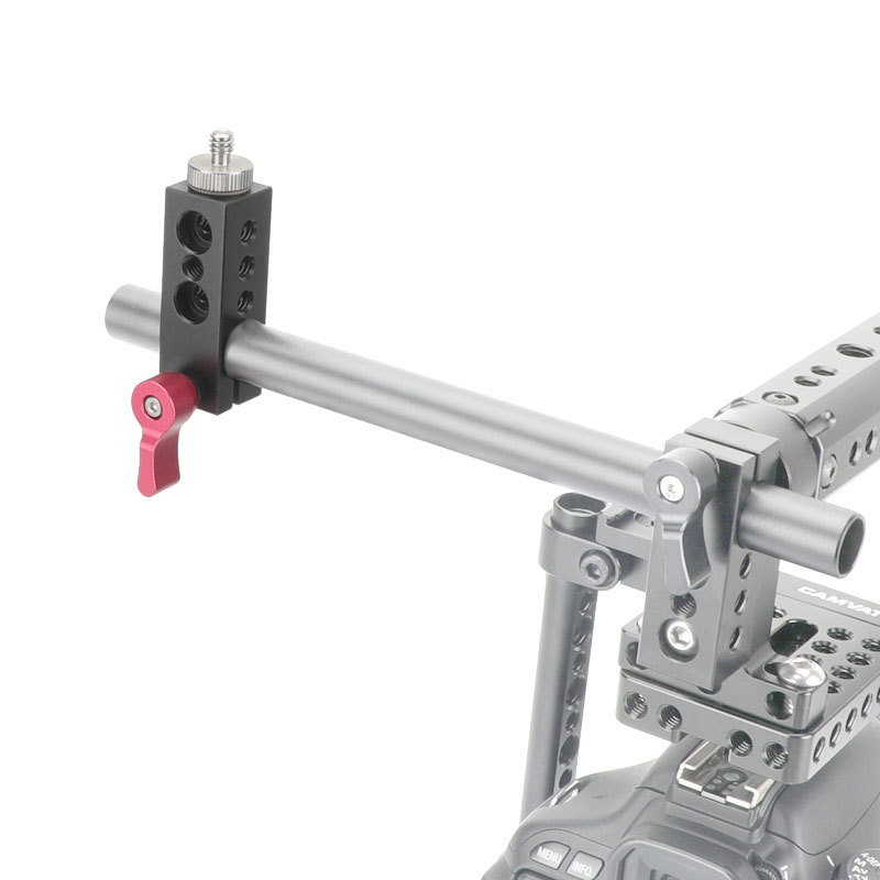 CAMVATE 1/4" Thread Mount to 15mm Single Rod Clamp fr Video Camcorder SLR Camera Monitor