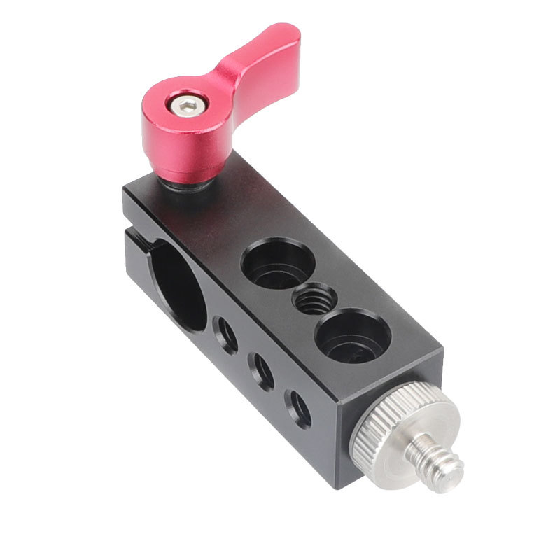 CAMVATE 1/4" Thread Mount to 15mm Single Rod Clamp fr Video Camcorder SLR Camera Monitor