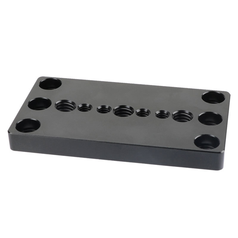 CAMVATE 1/4" & 3/8" Thread Cheese Baseplate Tripod Mounting Plate for Railblock DSLR Camera Cage Stabilizer