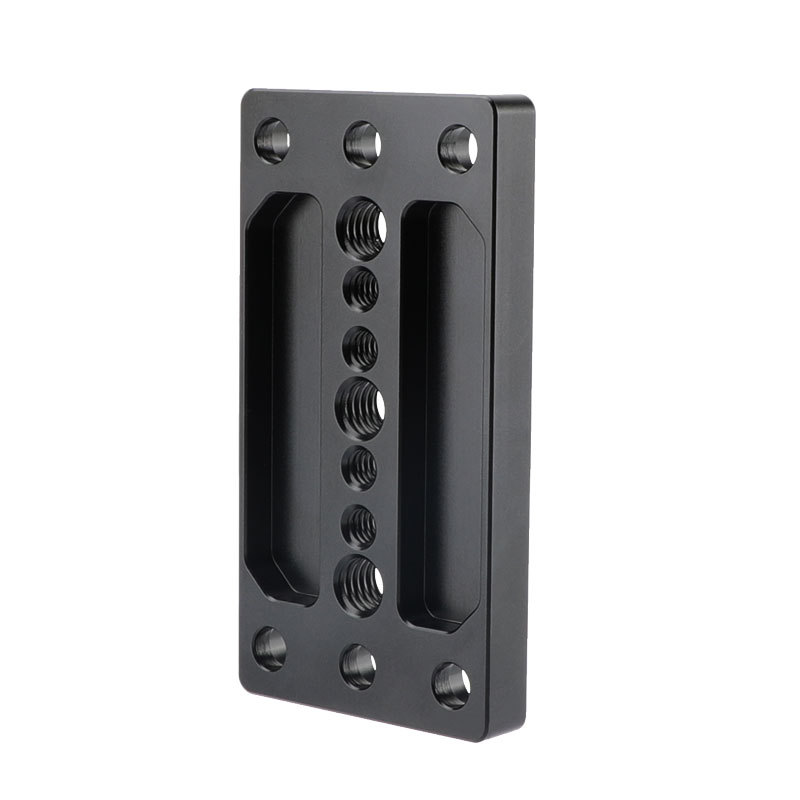 CAMVATE 1/4" & 3/8" Thread Cheese Baseplate Tripod Mounting Plate for Railblock DSLR Camera Cage Stabilizer