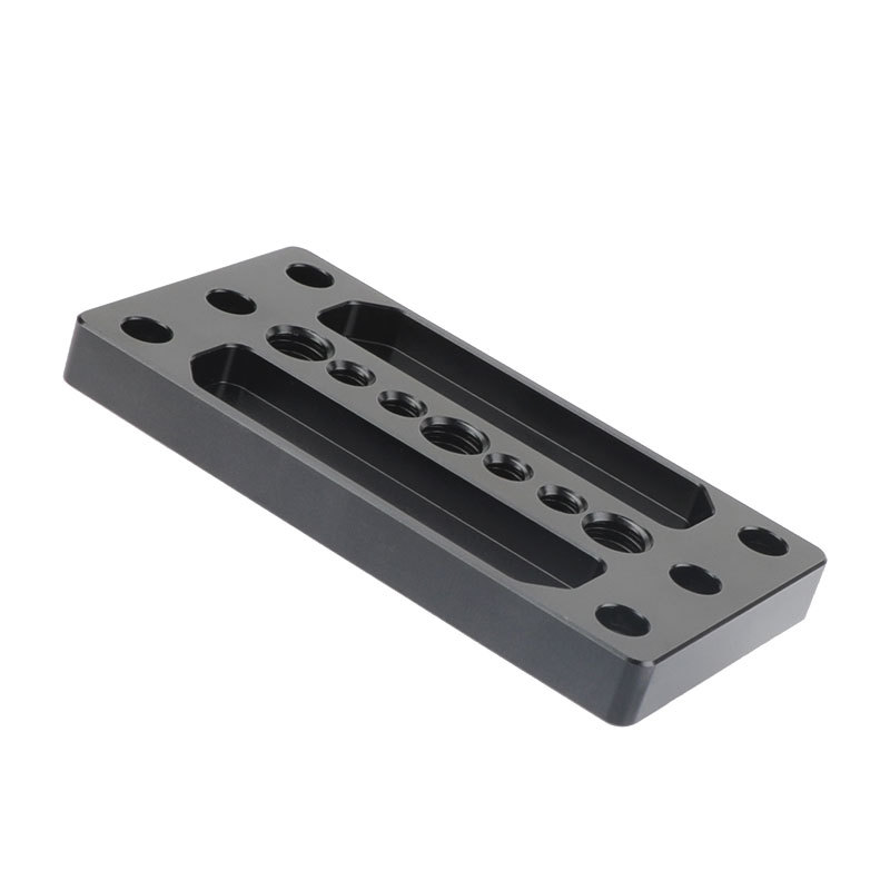 CAMVATE 1/4" & 3/8" Thread Cheese Baseplate Tripod Mounting Plate for Railblock DSLR Camera Cage Stabilizer
