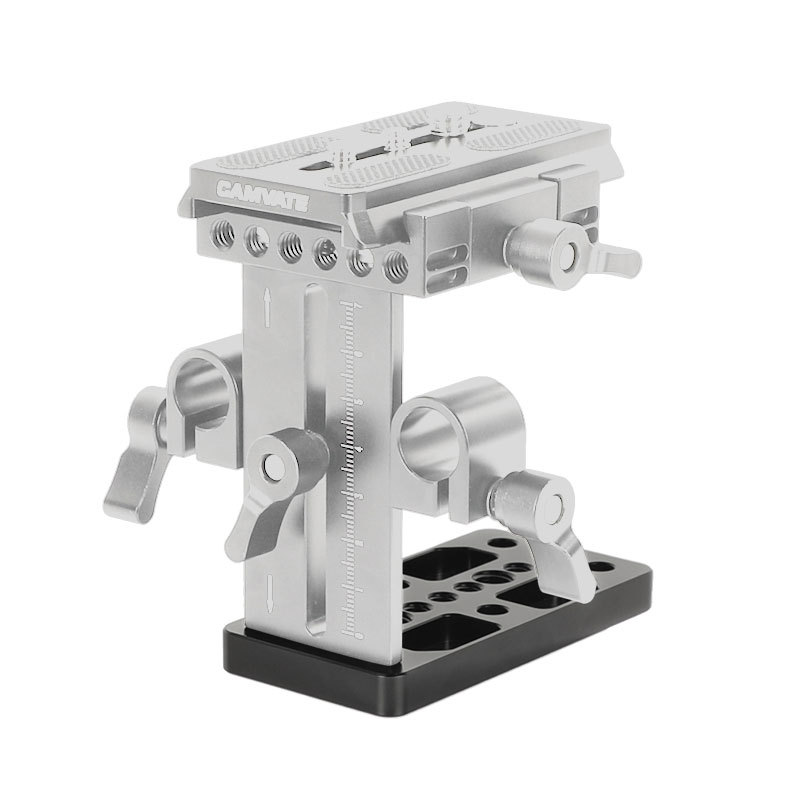 CAMVATE 1/4" & 3/8" Thread Cheese Plate Tripod Mounting Plate for DSLR Camera Cage Rig Stabilizer
