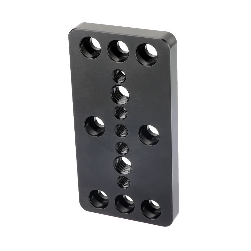 CAMVATE 1/4" & 3/8" Thread Cheese Plate Tripod Mounting Plate for DSLR Camera Cage Rig Stabilizer