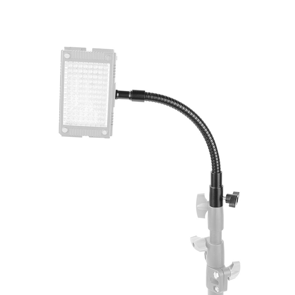 CAMVATE Flexible Metal Gooseneck Arm With 1/4"-20 Thread Screw & 16mm Light Stand Head Adapter For Camera Flashlight