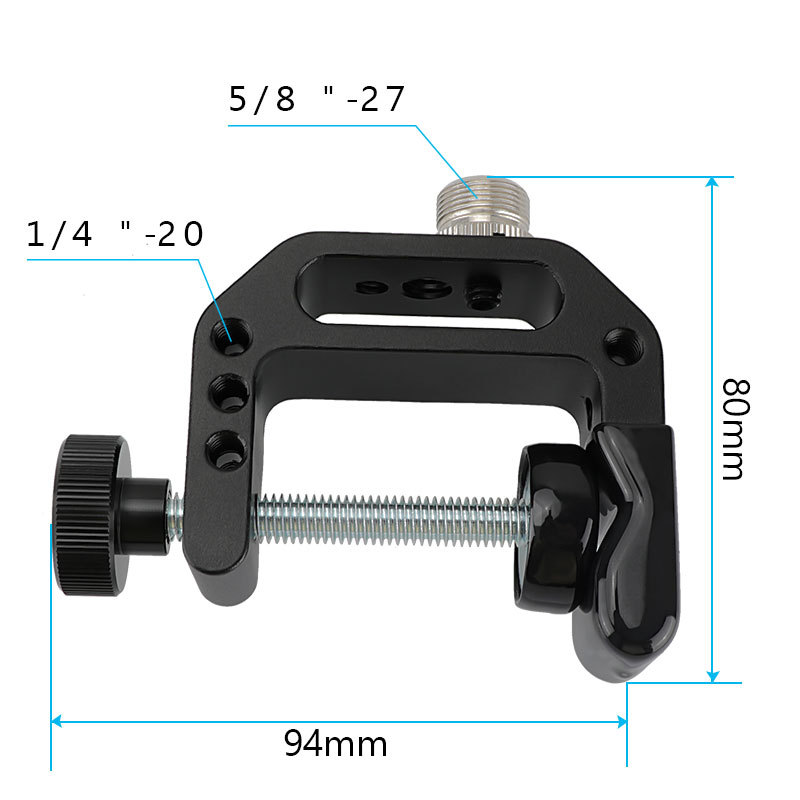 CAMVATE Ultraclamp with 5/8"-27 thread for  microphones