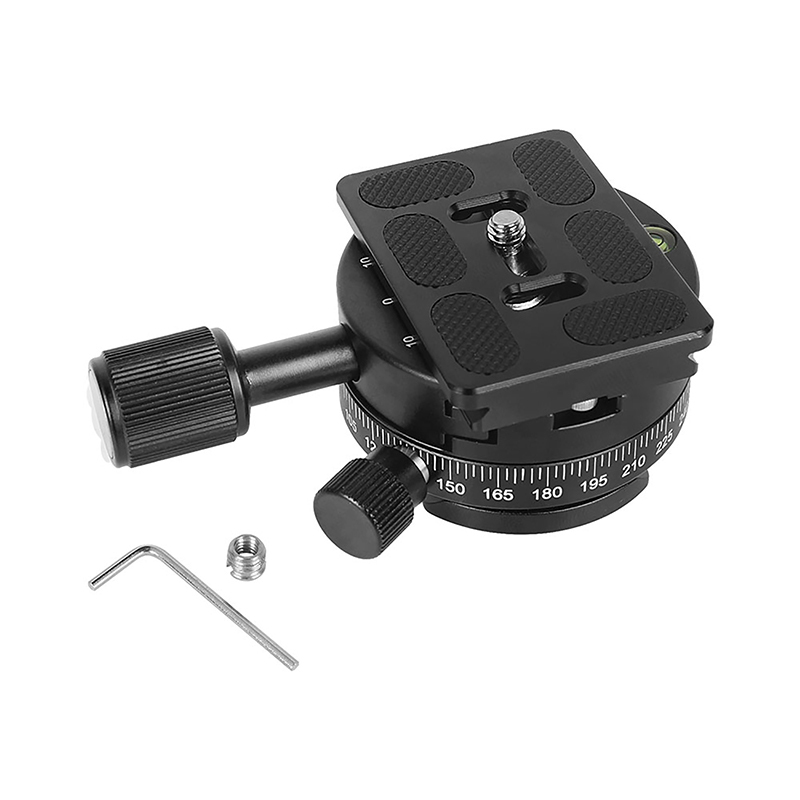 CAMVATE 360 Degree Rotating Panoramic Tripod Head Mounting Quick Release Plate Kit