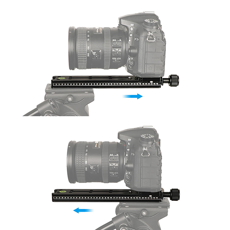 CAMVATE Slide Rail Long Quick Release Plate Clamp Kit 200mm