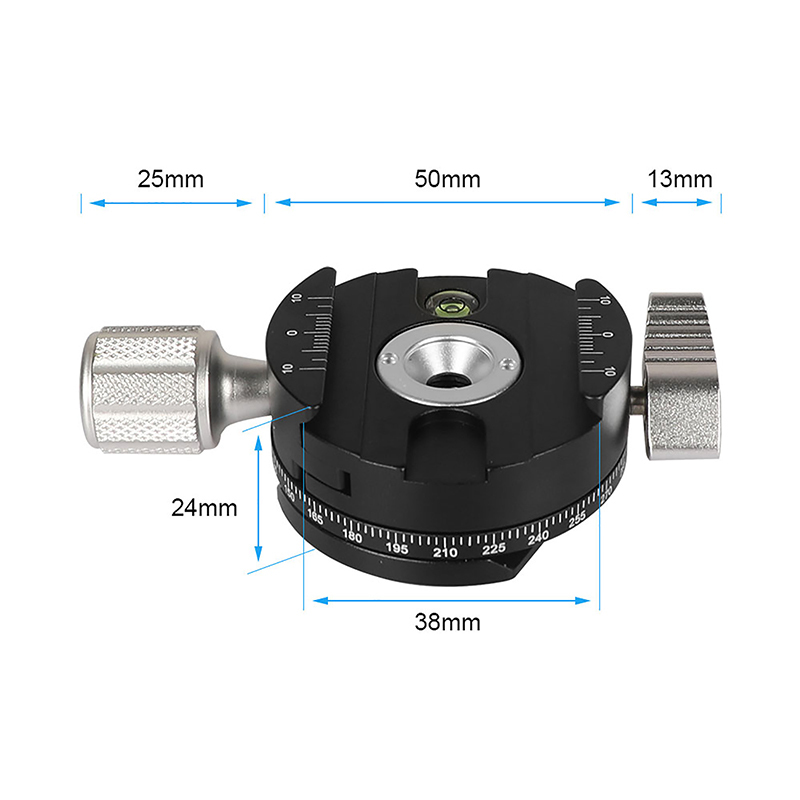 CAMVATE 360 Degree Panoramic Tripod Head Clamp Quick Release Clamp Acra Swiss Standard