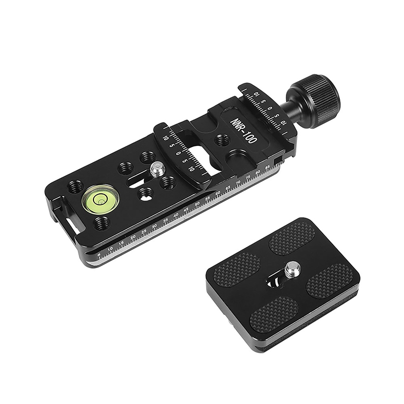CAMVATE 100mm Long Slide Rail Quick Release Plate Clamp Kit