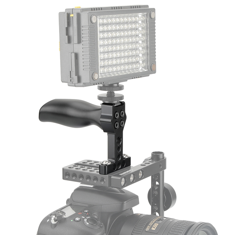 CAMVATE Aluminum Top Hand Grip With 1/4"-20 Mounting Points & Shoe Mount For DSLR Camera Cage Kit