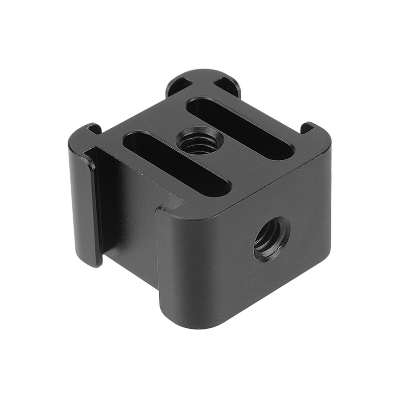 CAMVATE 3-Way Cold Shoe Mount Bundle With Central 1/4"-20 Mounting Points