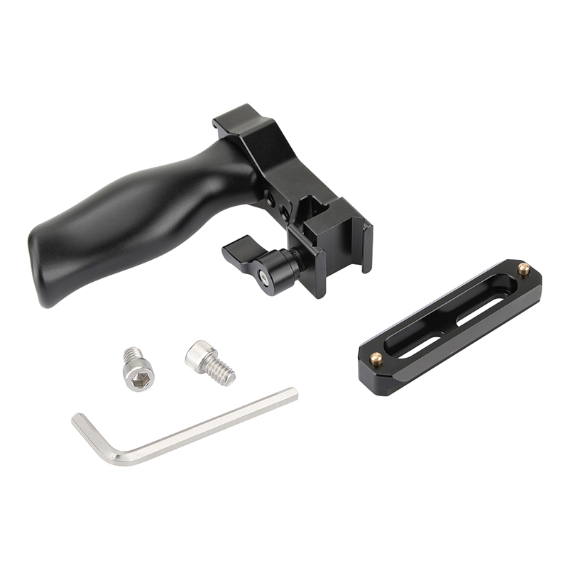 CAMVATE Aluminum Top Hand Grip With Quick Release NATO Clamp & 70mm NATO Rail For DSLR Camera Cage Kit