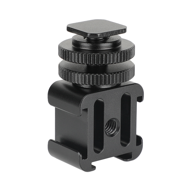 CAMVATE 3-Way Cold Shoe Mount Bundle With Adjustable Shoe Mount Adapter