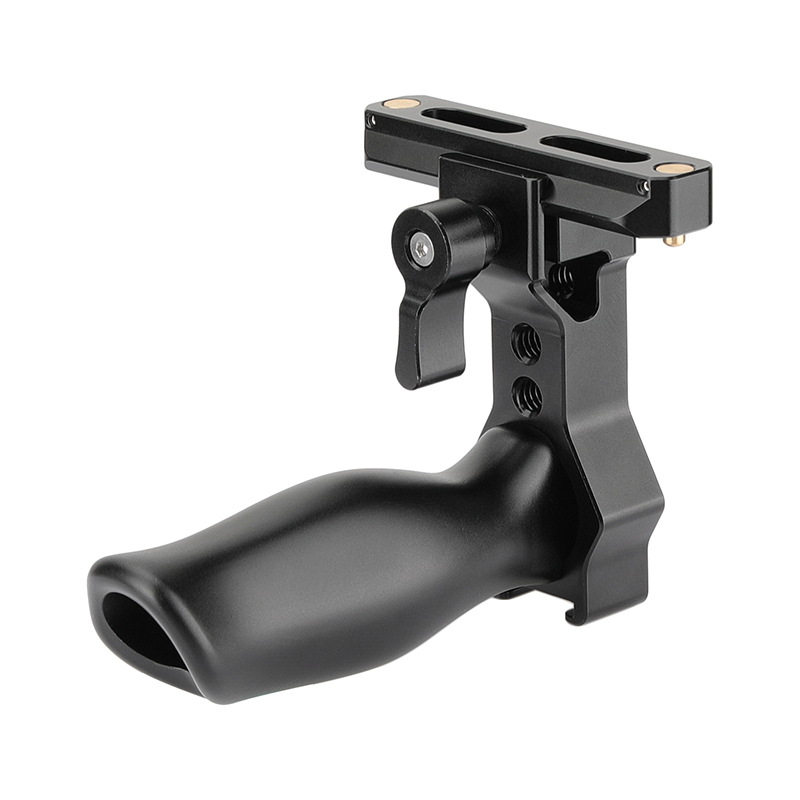 CAMVATE Aluminum Top Hand Grip With Quick Release NATO Clamp & 70mm NATO Rail For DSLR Camera Cage Kit