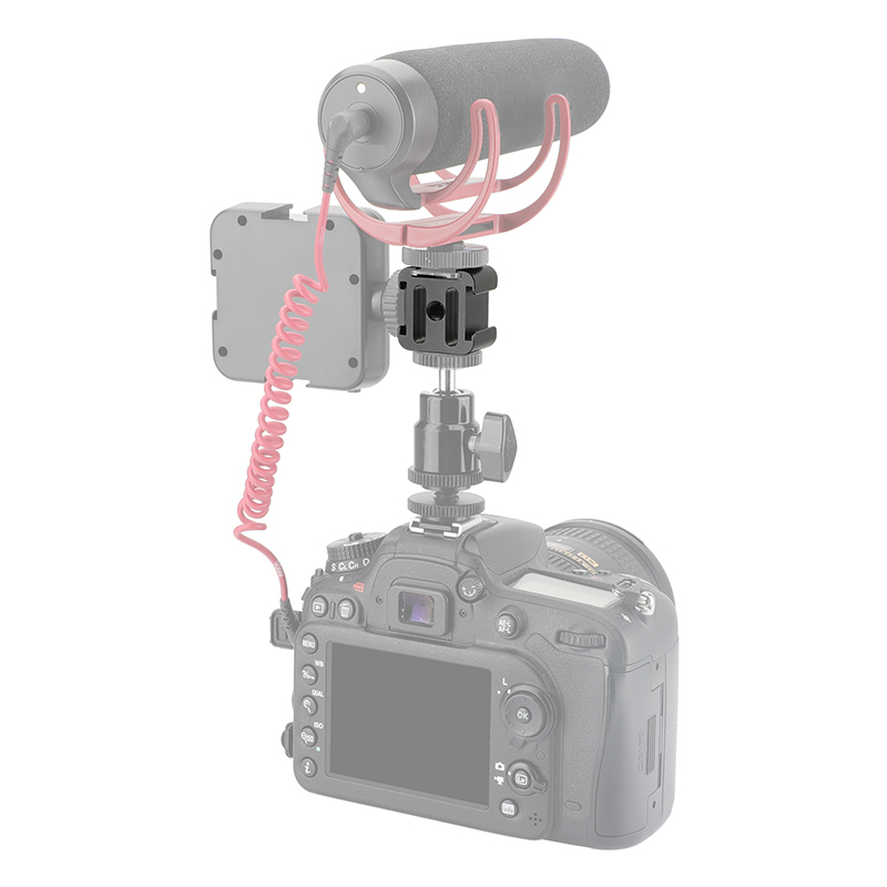 CAMVATE 3-Way Cold Shoe Mount Bundle With Central 1/4"-20 Mounting Points