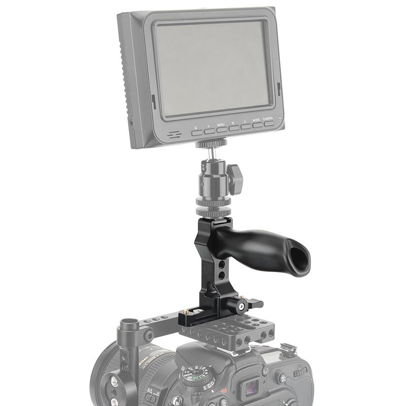CAMVATE Aluminum Top Hand Grip With Quick Release NATO Clamp & 70mm NATO Rail For DSLR Camera Cage Kit