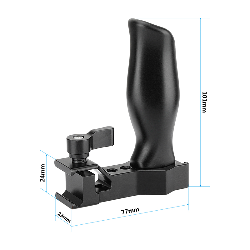 CAMVATE Aluminum Top Hand Grip With Quick Release NATO Clamp Joint And Shoe Mount For DSLR Camera Cage Kit