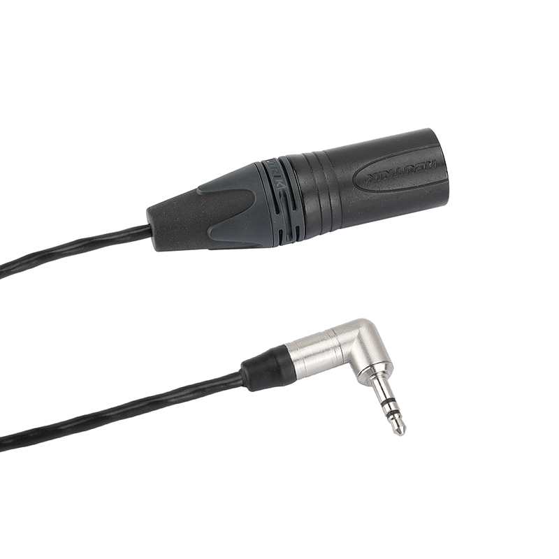 CAMVATE Easync Sync Timecode Cable For Sony FS7 XLR 3 Pin Male To Angled 3.5mm Mini Jack