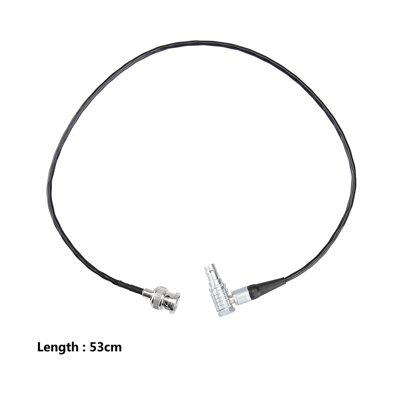 CAMVATE RED Komodo Timecode Cable BNC Male to EXT 9 Pin Male Right Angle For Sound Devices ZAXCOM
