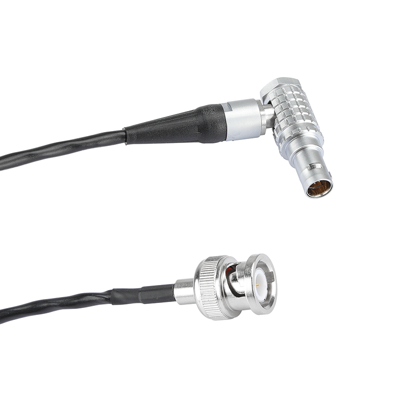 CAMVATE RED Komodo Timecode Cable BNC Male to EXT 9 Pin Male Right Angle For Sound Devices ZAXCOM