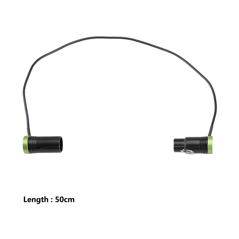CAMVATE Low Pofile XLR Plug Neutrik 3 Pin Male XLR to 3 Pin Female XLR Cable