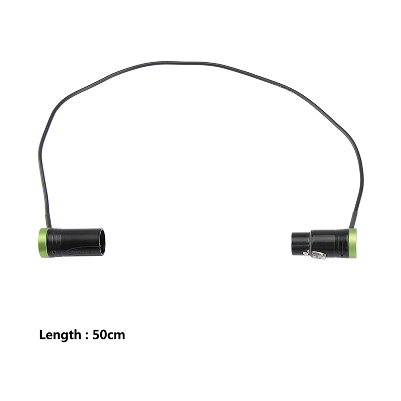 CAMVATE Low Pofile XLR Plug Neutrik 3 Pin Male XLR to 3 Pin Female XLR Cable