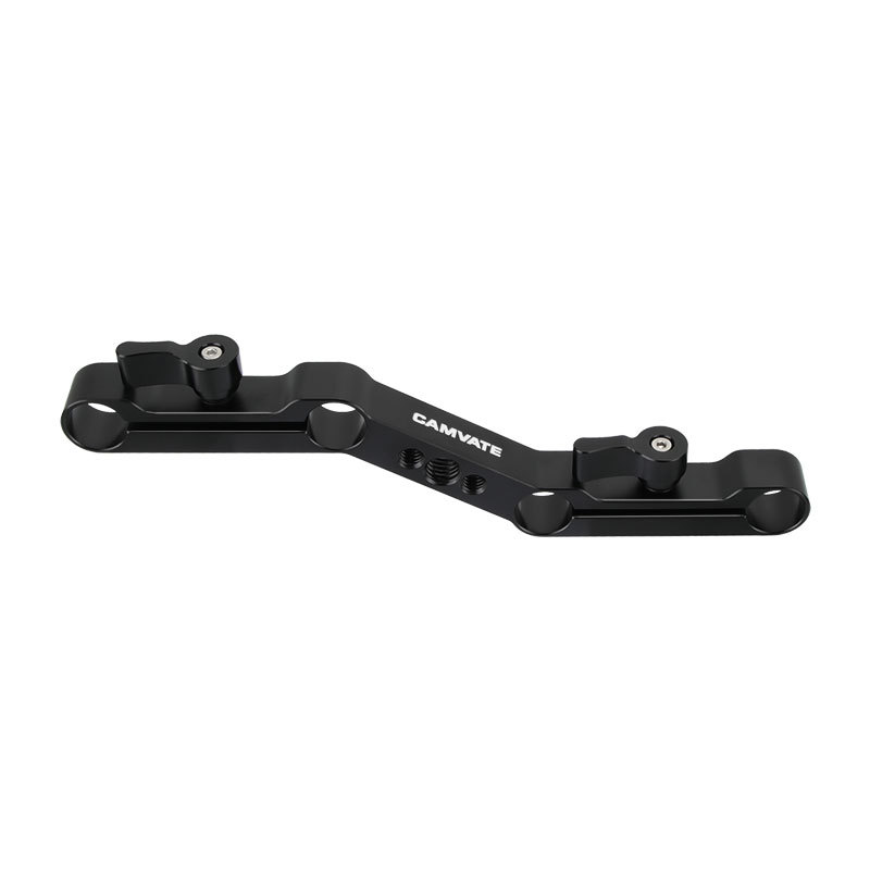 CAMVATE DSLR Z-shape Offset Braket Clamp Mount Block Rig Raiser Movie Kit for 15mm Rod