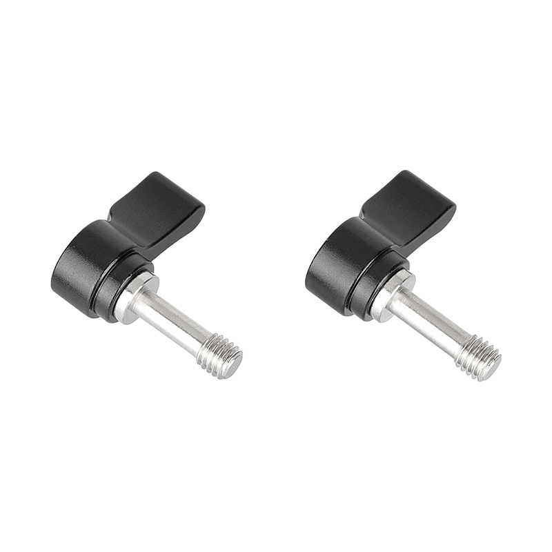 CAMVATE M6 Threading Ratchet Wingnut Assembly Rotating Knob (Black 2 Pieces)