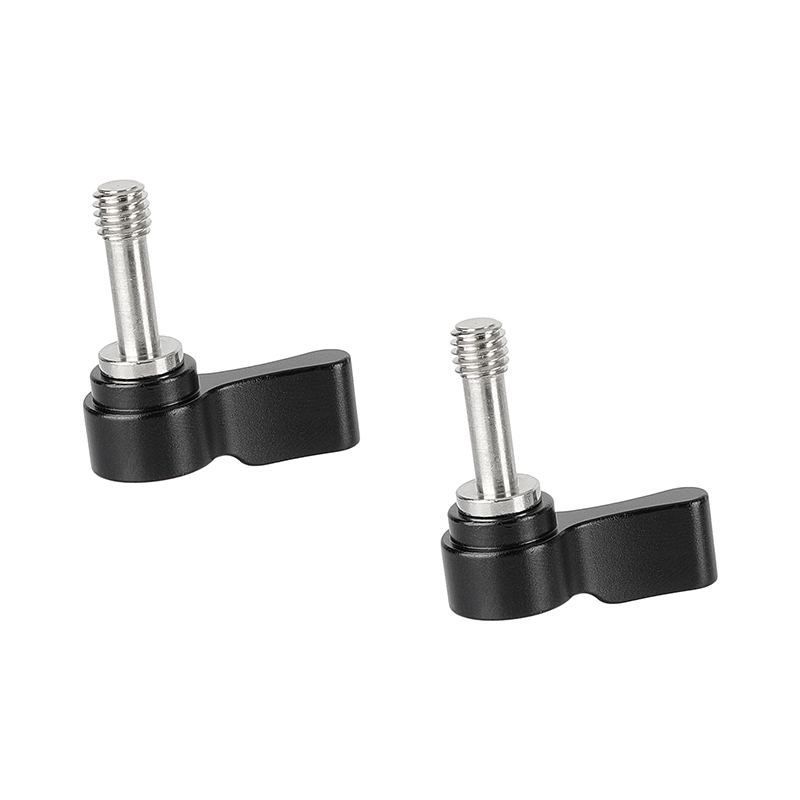 CAMVATE M6 Threading Ratchet Wingnut Assembly Rotating Knob (Black 2 Pieces)