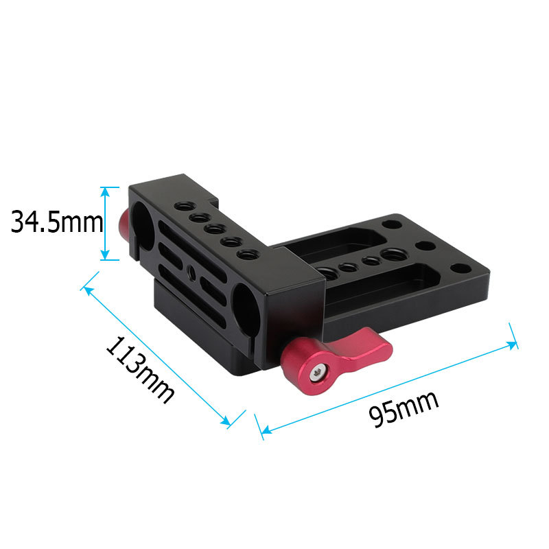 CAMVATE Tripod Mount Plate 15mm Railblock Rod Clamp fr DSLR Camera Rig Support