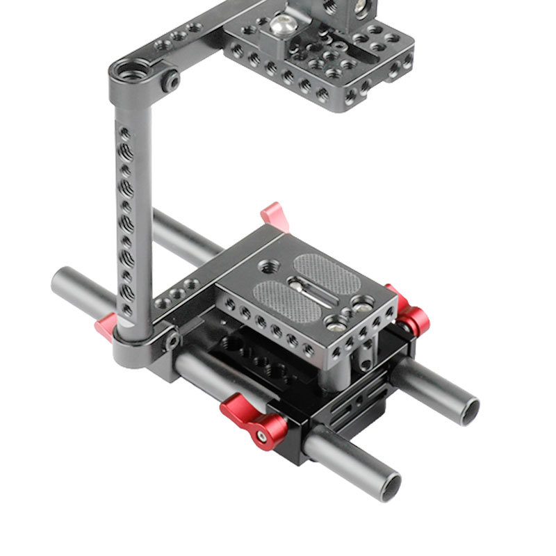 CAMVATE Tripod Mount Plate 15mm Railblock Rod Clamp fr DSLR Camera Rig Support