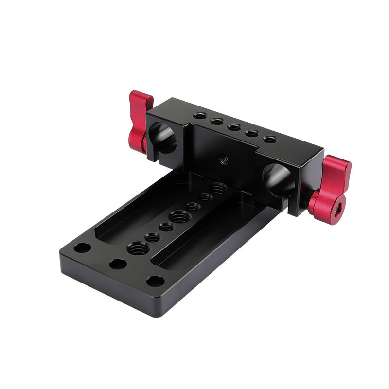 CAMVATE Tripod Mount Plate 15mm Railblock Rod Clamp fr DSLR Camera Rig Support