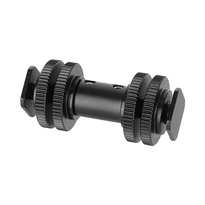 CAMVATE Double-end Cold Shoe Adapters With Lock Nuts