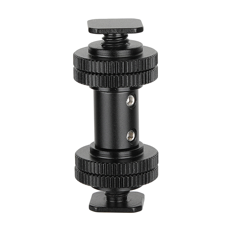 CAMVATE Double-end Cold Shoe Adapters With Lock Nuts