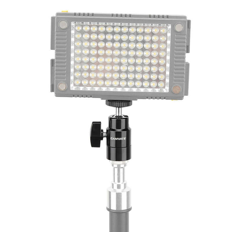 CAMVATE Multi-purpose Adjustable Ball Head Support Holder With 1/4"-20 Thumbscrew Mount & 5/8"-27 Thread Hole