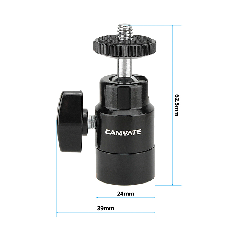 CAMVATE Multi-purpose Adjustable Ball Head Support Holder With 1/4"-20 Thumbscrew Mount & 5/8"-27 Thread Hole