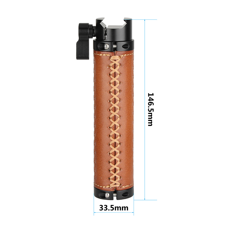 CAMVATE Leather-covered Handle Grip Stabilizer With NATO Clamp Connector For DSLR Camera Cage / Smartphone Stand (A Pair)