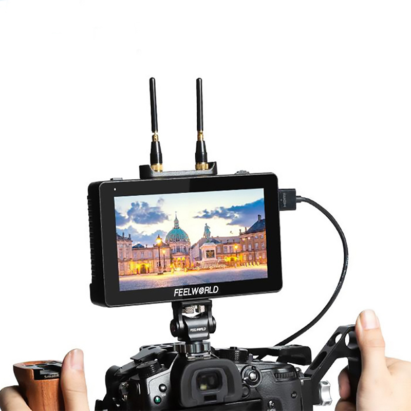 CAMVATE FeelWorld FT6 FR6 5.5 Inch Wireless Video Transmission System With Transmitter And Receiver DSLR Camera Field Director AC DP Monitor