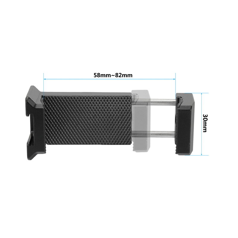 CAMVATE ARCA Style Smartphone Clip Holder (Clamping Range 58 ~ 82mm) With NATO-styled Handgrip Pair & Three Cold Shoe Mounts