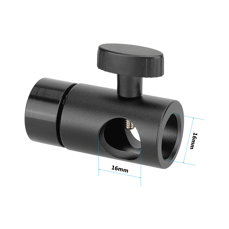 CAMVATE 16mm Light Stand Head With 5/8"-27 Female Thread Screw