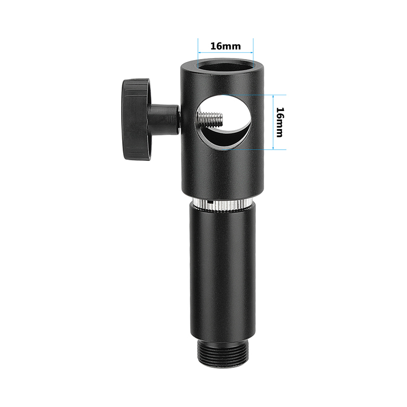 CAMVATE 16mm Light Stand Head With 5/8"-27 Male Thread Screw For Microphone Clip Stand