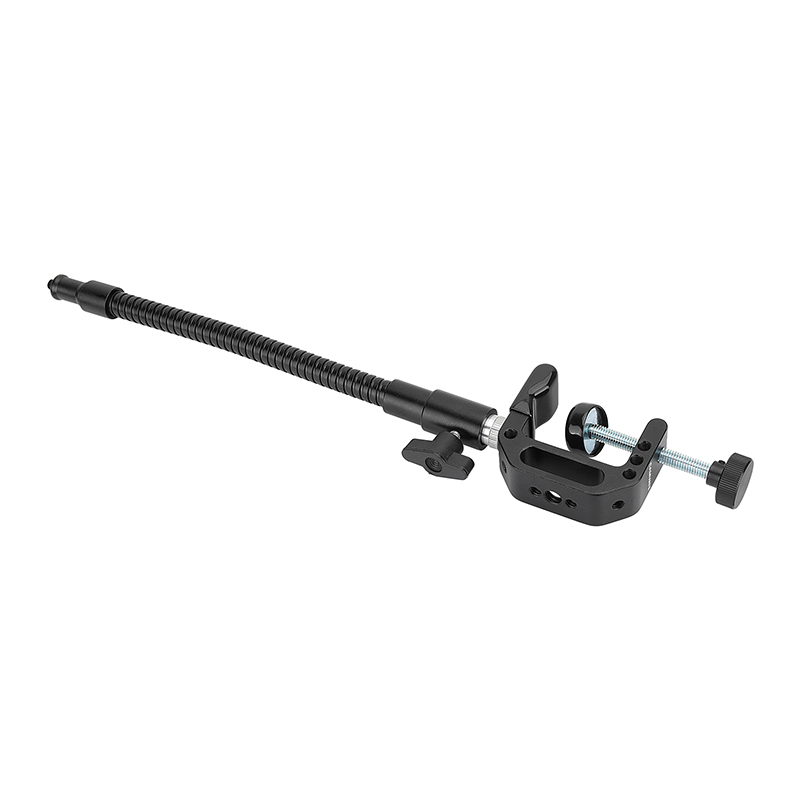 CAMVATE Universal C Clamp + Flexible Metal Gooseneck Arm With 1/4"-20 Thread Screw For Camera Flashlight /Smartphone