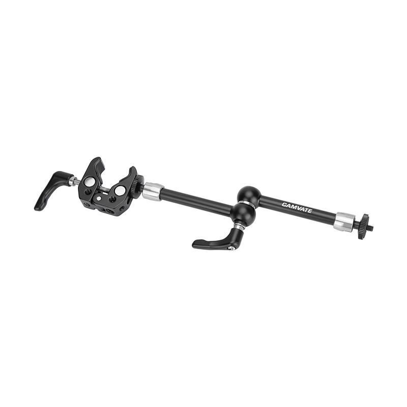 CAMVATE Universal Super Crab Clamp With Stronger Screw Knob + Magic Arm With 1/4" Connectors & Stronger Central Screw Knob