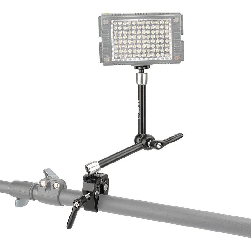 CAMVATE Universal Super Crab Clamp With Stronger Screw Knob + Magic Arm With 1/4" Connectors & Stronger Central Screw Knob