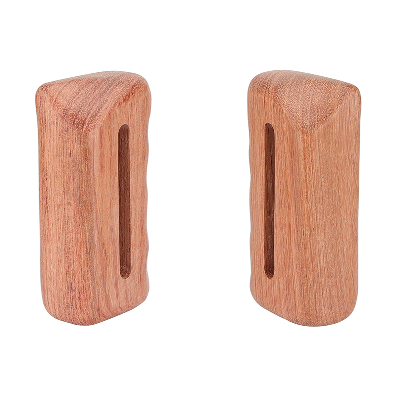 CAMVATE Simple Wooden Hand Grip Pair (Left & Right Side) With 1/4"-20 Mounting Groove For DSLR Camera Cage Kit