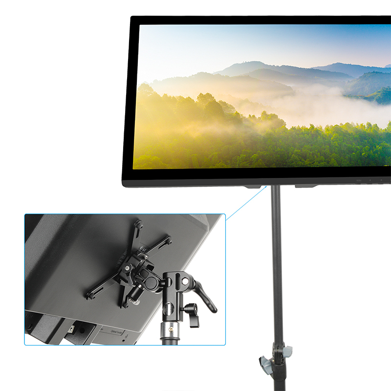 CAMVATE Adjustable Monitor Stand With Quick Release Dovetail Clip & VESA Mount 75×75 100×100 Fits 13 to 32 Inch LCD Screen