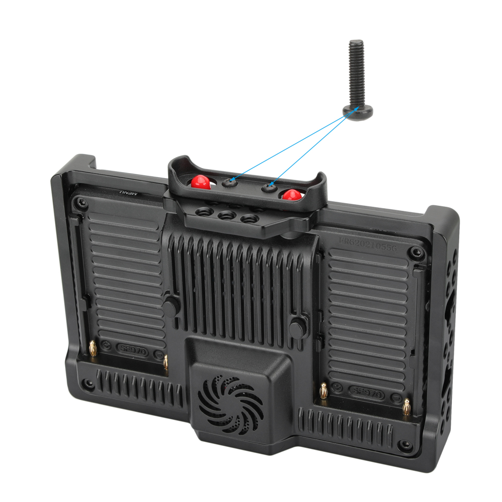 CAMVATE FeelWorld FT6 FR6 5.5 Inch Monitor Cage Protective Armor (Exclusive Use) With Wooden Handgrip For Left Side