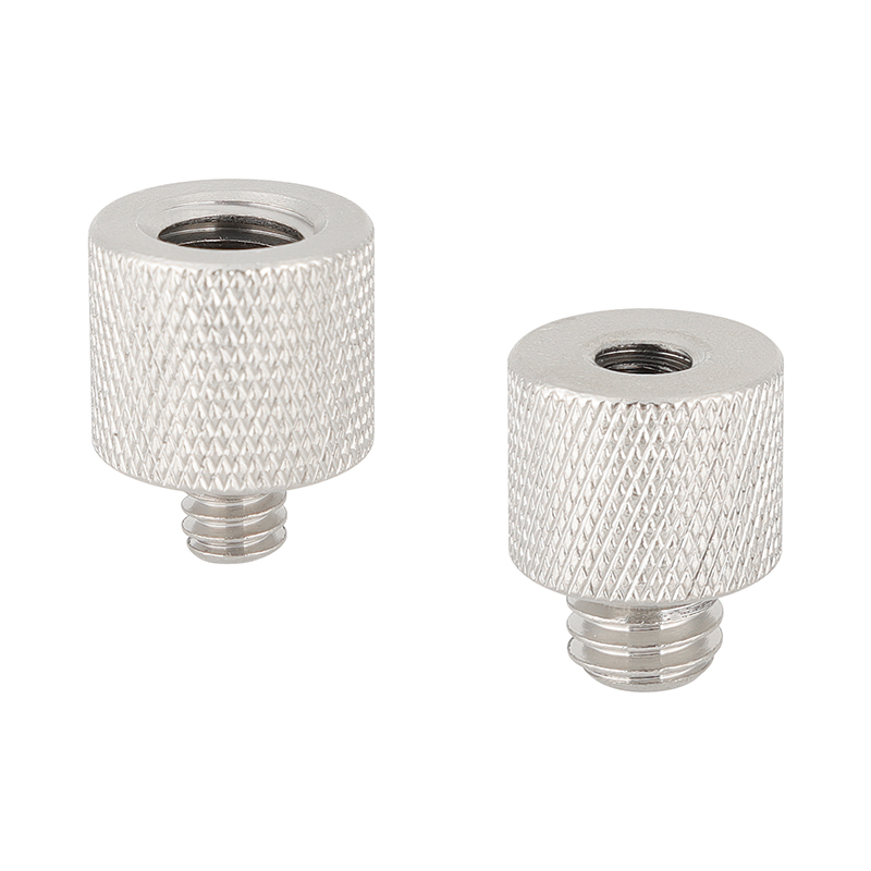 CAMVATE 1/4" Female To 3/8" Male + 3/8"-16 Female To 1/4"-20 Male Adapter For Tripod And Camera And Qr Plate/Adapter Brass