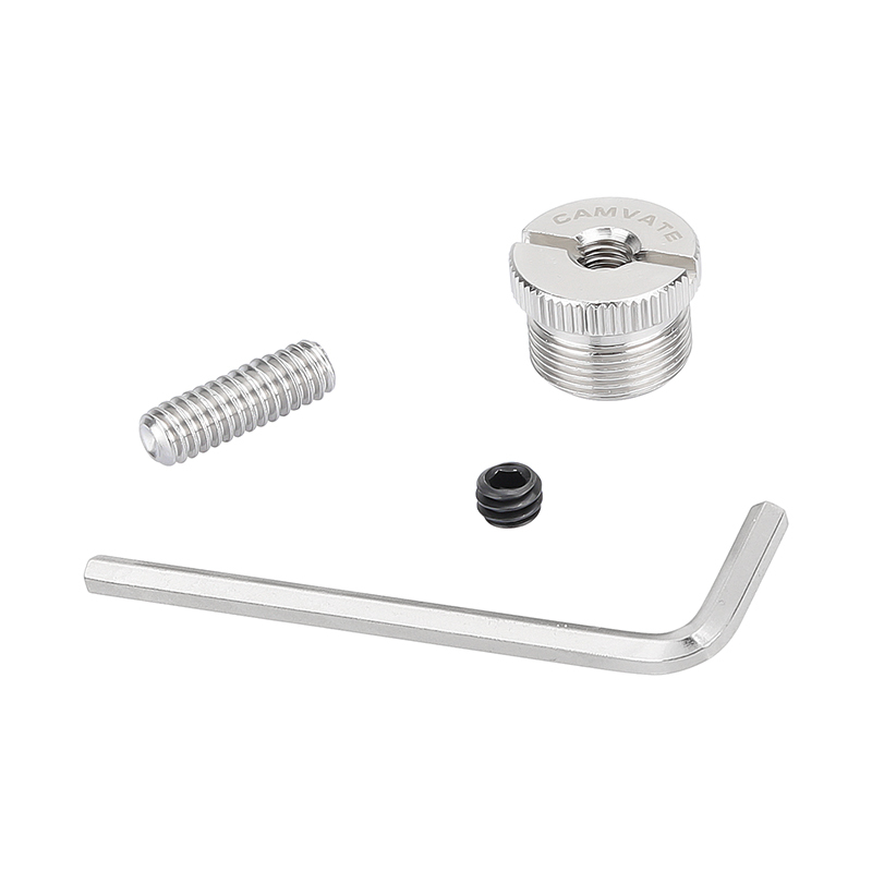 CAMVATE Thread Adapter 5/8" male to 1/4-20 female Microphone Mount Adapter